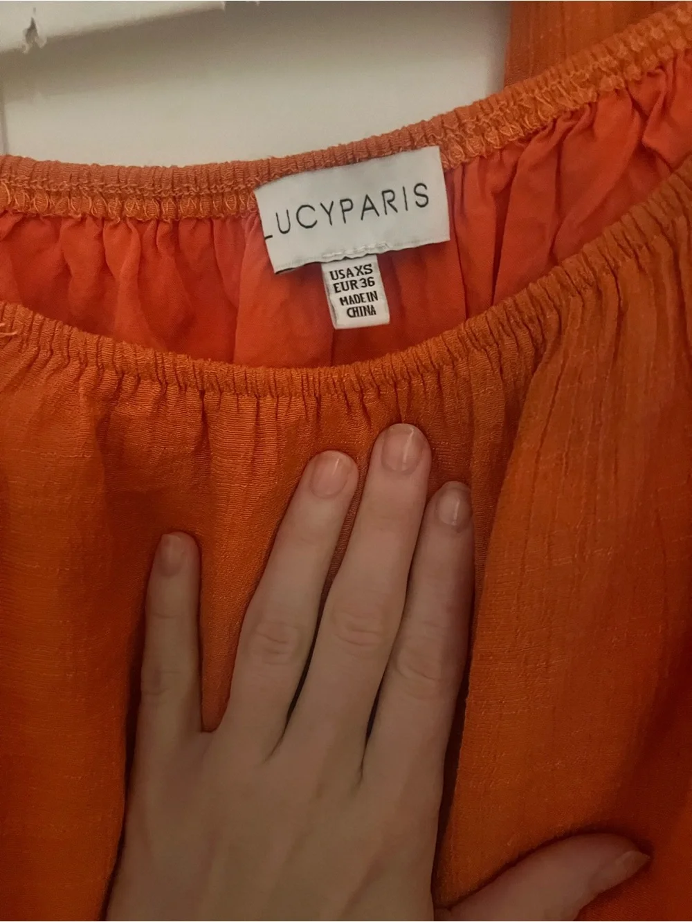 Lucy Paris Orange Maxi Skirt with Matching Crop Top Set
